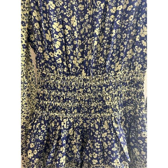 Size S Anthropologie Current Air Floral Ruffled Tiered Bobo Mini Dress - Picture 4 of 7